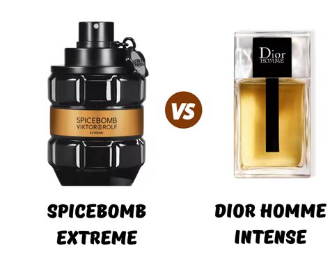 dior homme intense vs spicebomb extreme|dior intense review.